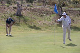 Jugadores en un partido. Campeonato de España Universitario de Golf. Antequera. Abril de 2017