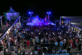 Concierto de Dry Martina. Festival Benéfico en los Baños del Carmen. Cursos de Verano de la Universidad de Málaga. Málaga. Julio de 2018