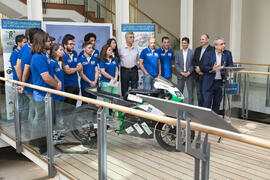 José Ángel Narváez. Presentación del proyecto "UMA Racing Team 2017/2018". Edificio del Rectorado. Junio de 2017