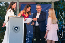 Entrega diplomas acreditativos del Centro Internacional de Español. Bienvenida a los alumnos de intercambio internacional de la Universidad de Málaga. Jardín botánico. Octubre de 2017