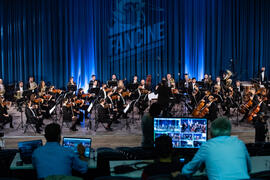 Concierto de Bandas Sonoras de la 30 edición de Fancine de la Universidad de Málaga. Auditorio de la Escuela Técnica de Ingeniería de Telecomunicaciones e Informática. Noviembre de 2020