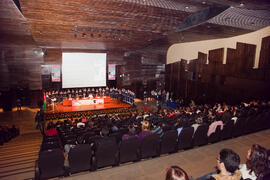 Acto de Clausura del 3º Congreso Internacional de Actividad Físico-Deportiva para Mayores de la Universidad de Málaga. Palacio de Ferias y Congresos de Málaga. Marzo de 2009