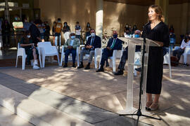 Discurso de la doctora María Díaz Diñeiro. Homenaje a los sanitarios en la Facultad de Medicina de la Universidad de Málaga. Campus de Teatinos. Octubre de 2021