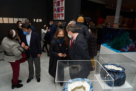 Inauguración de la exposición "Why not Korea?". Edificio del Rectorado de la Universidad de Málaga. Enero de 2022