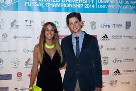 Entrega de premios, de parte de FISU, de la Universidad de Málaga, del ayuntamiento de Antequera y del Comité Organizador. 14º Campeonato del Mundo Universitario de Fútbol Sala 2014 (FUTSAL). Antequera. Julio de 2014
