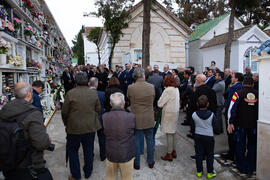 Entierro de Eugenio Chicano. Cementerio de Vélez-Málaga. Noviembre de 2019