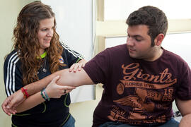 Prácticas de Fisioterapia. Escuela Universitaria de Ciencias de la Salud de la Universidad de Málaga. Paseo de Martiricos. Abril de 2013