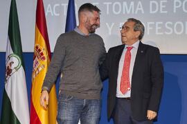 Toma de posesión de Luis Parras Anguita como catedrático del Área de Mecánica de Fluidos de la Universidad de Málaga. Paraninfo. Diciembre de 2022