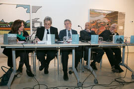 Mesa redonda. Exposición "Paisajes Andaluces" de Eugenio Chicano. Museo del Patrimonio Municipal. Febrero de 2017