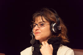 Ana Cabanes. Programa de Radio Nacional de España "Juntos paso a paso". 3º Congreso Internacional de Actividad Físico-Deportiva para Mayores de la Universidad de Málaga. Palacio de Ferias y Congresos de Málaga. Marzo de 2009