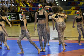 Actuación de "Baruca Acrobática". Ceremonia de inauguración del Campeonato Europeo Universitario de Balonmano. Antequera. Julio de 2017