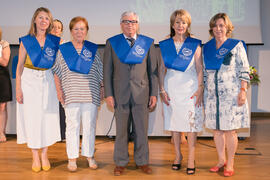 Imposición de becas. Graduación y clausura del curso del Aula de Mayores de la Universidad de Málaga. Campus de Teatinos. Junio de 2018