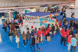 Jornadas de Puertas Abiertas de la Universidad de Málaga. Complejo Polideportivo Universitario. Abril de 2014