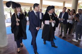 Comitiva previa al Solemne Acto de Apertura del Curso Académico 2022/2023 de las Universidades Andaluzas. Escuela Técnica Superior de Ingeniería Informática y Telecomunicaciones. Septiembre de 2022