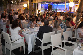 Cena de gala en el restaurante El Palmeral. Olimpiada Española de Economía, Fase Nacional. Puerto de Málaga Muelle 2 El Palmeral de las Sorpresas. Junio de 2015