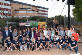 Autoridades y voluntarios. Welcome to UMA. Bienvenida a los alumnos de intercambio internacional de la Universidad de Málaga. Jardín botánico. Octubre de 2019