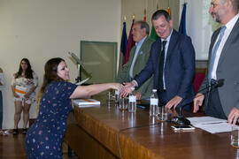 Entrega de mención especial. Facultad de Ciencias Económicas y Empresariales. Junio de 2018