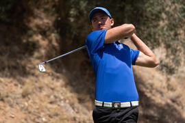Jugador de la Universidad de Málaga. Campeonato Europeo de Golf Universitario. Antequera. Junio de 2019
