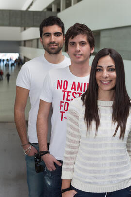Retrato de alumnos para una portada de revista. Facultad de Comercio y Gestión. Marzo de 2012
