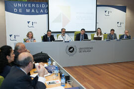 Encuentro de rectores de Brasil, Portugal y España: Debate acerca del fomento de la cultura emprendedora. Edificio del Rectorado. Octubre de 2015
