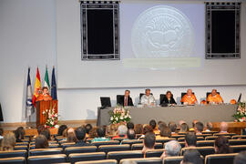 Investidura como Doctor "Honoris Causa" de D. Jaime Gil Aluja por la Facultad de Económicas de la Universidad de Málaga. Paraninfo. Noviembre de 2014