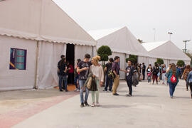 Jornadas de Puertas Abiertas de la Universidad de Málaga. Complejo Polideportivo Universitario. Abril de 2015
