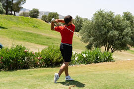 Jugador de la Universidad de Stirling. Campeonato Europeo de Golf Universitario. Antequera. Junio de 2019