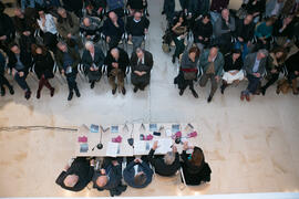 Mesa redonda. Exposición "Paisajes Andaluces" de Eugenio Chicano. Museo del Patrimonio Municipal. Febrero de 2017