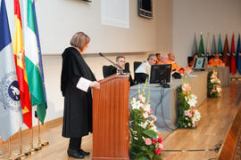 Investidura como Doctor "Honoris Causa" de D. Jaime Gil Aluja por la Facultad de Económicas de la Universidad de Málaga. Paraninfo. Noviembre de 2014
