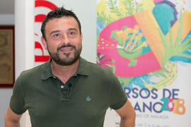 Francisco Javier López Franco en photocall. Curso "Transexualidad". Cursos de Verano de la Universidad de Málaga. Málaga. Julio de 2018