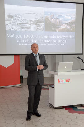 Conferencia de Javier Ramírez, director del CTI de la Universidad de Málaga en la Térmica. Febrero de 2014