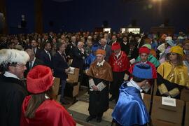 Comitiva académica previa a la toma de posesión del Rector de la Universidad de Málaga y su equipo de gobierno. Paraninfo. Marzo de 2024