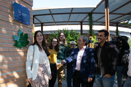 José Ángel Narváez inaugura la primera "Isla y Senda Verde" de la Universidad de Málaga. Facultad de Ciencias de la Comunicación y Turismo. Octubre de 2019