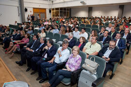 Asistentes de la gala del deporte de la Universidad de Málaga. Facultad de Ciencias de la Educación. Mayo de 2014