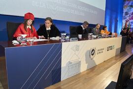 Mesa presidencial. Apertura del Curso Académico 2024/2025 de la Universidad de Málaga. Paraninfo. Septiembre de 2024