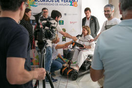 Photocall en la clausura de los Cursos de Verano de la Universidad de Málaga. Vélez Málaga. Julio de 2018
