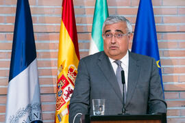 Intervención de Antonio Ramírez de Arellano en la Apertura del Curso Académico 2017/2018 de la Universidad de Málaga. Salón de actos de la Facultad de Turismo. Septiembre de 2017