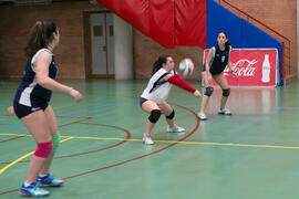 Partido femenino Universidad de Málaga - Universidad de A Coruña. Campeonato de España Universitario de Voleibol. Complejo Polideportivo Universitario. Abril de 2018