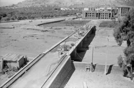 Málaga. Puente de la barriada Palma-Palmilla. Agosto de 1963