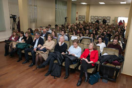 Asistentes a la conferencia de Cristóbal Montoro. XII Jornadas Andaluzas de Enseñanza de Economía. Facultad de Ciencias Económicas y Empresariales. Febrero de 2019
