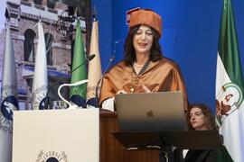 Discurso de investidura de Andrea Goldsmith como doctora "Honoris Causa" por la Escuela Técnica Superior de Ingeniería de Telecomunicación de la Universidad de Málaga. Paraninfo. Octubre de 2024