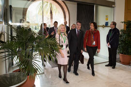 Llegada de autoridades. XXV Cumbre Hispano-Francesa. Edificio del Rectorado. Febrero de 2017