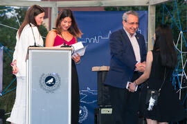 Entrega diplomas acreditativos del Centro Internacional de Español. Bienvenida a los alumnos de intercambio internacional de la Universidad de Málaga. Jardín botánico. Octubre de 2017