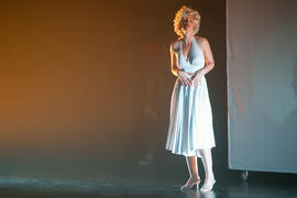 Paula Torrado en la gala inaugural de la XXV edición de Fancine de la Universidad de Málaga. Teatro Cervantes. Noviembre de 2015