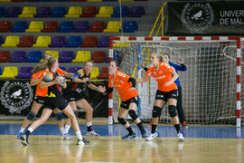Partido Universidad Radboud - Universidad de Colonia. Categoría femenina. Campeonato Europeo Universitario de Balonmano. Antequera. Julio de 2017