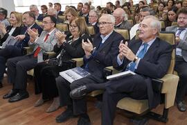 Antiguos rectores asisten a la presentación del libro "50 años de doctores Honoris Causa por la Universidad de Málaga". Facultad de Ciencias Económicas y Empresariales. Febrero de 2024