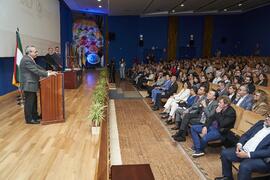 Intervención de José Ángel Narváez. Toma de posesión de nuevos catedráticos y profesores titulares de la Universidad de Málaga. Paraninfo. Noviembre de 2023