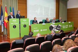 Presentación del coleccionable de Diario Sur "Estampas de Málaga 2". Edificio del Rectorado. Septiembre de 2016