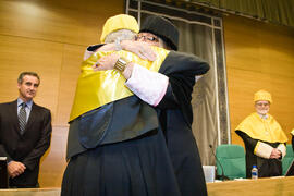 Imposición de la Medalla de Oro de la Universidad de Málaga a D. Antonio Díez de los Ríos. Rectorado. Junio de 2010