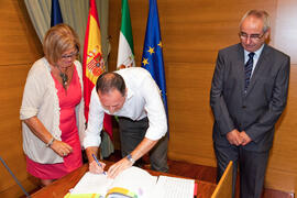 Toma de posesión del personal docente e investigador de la Universidad de Málaga. Rectorado. Octubre de 2011